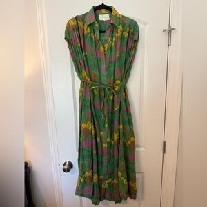 Carolina K Floral Green Dress